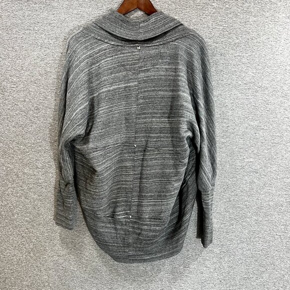 Wilfred Womens Cardigan Sweater Small Aritzia Gray Shrug Long Sleeve Open Front - Picture 13 of 13